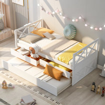 Cafe Kid Trundle Bed White Wayfair Canada